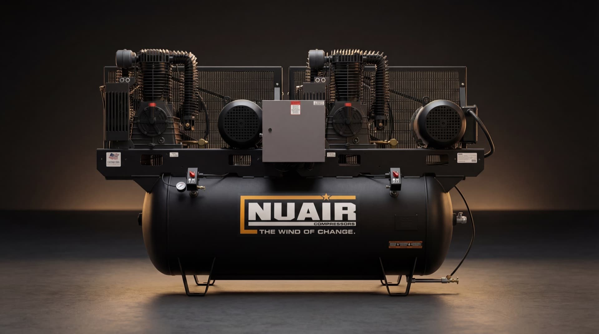 NuAir industrial piston air compressor - professional compressed air solutions